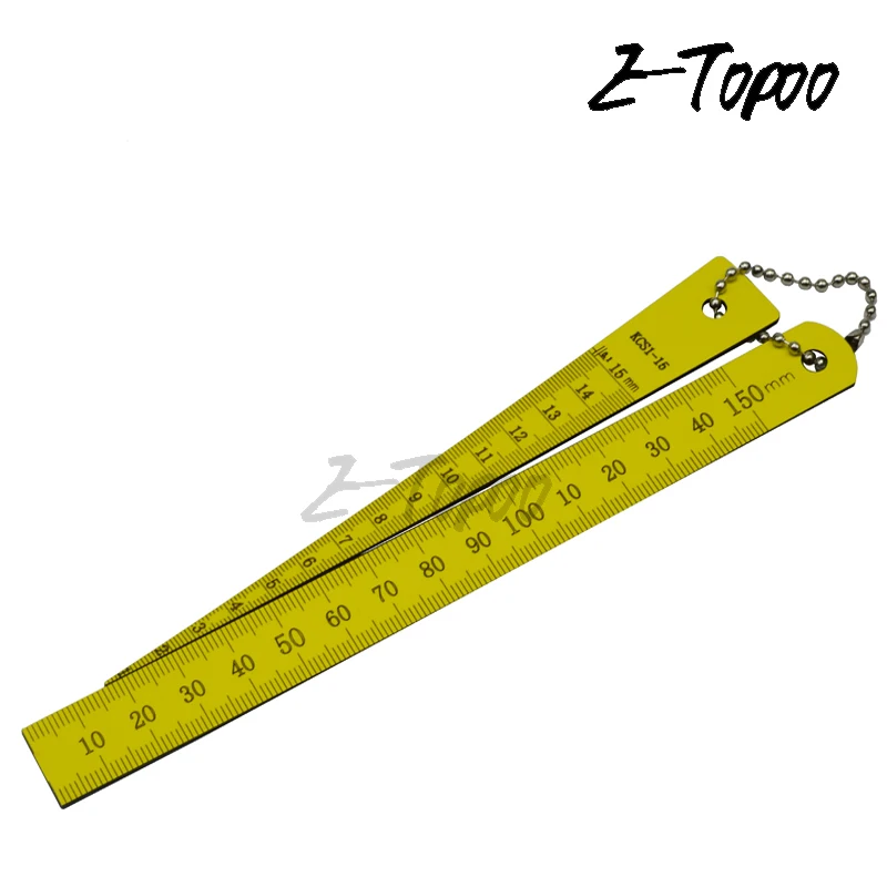 Japanese plastic Taper Gauge 1-15mm Toper Weld Gauge ruler with Straight Scale Inspection Kegelmessgerat combination Taper ruler thumbnail 4