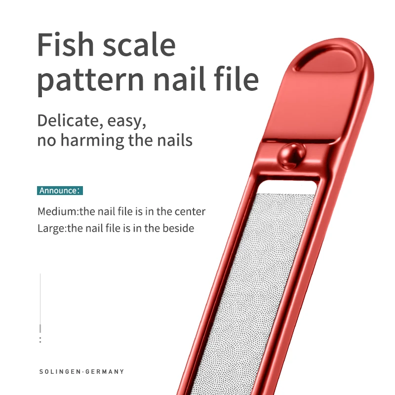 MR.GREEN Nail Clippers Stainless Steel Curved blade Clipper Fingernail Scissors Cutter Manicure tools trimmer with nail files thumbnail 4