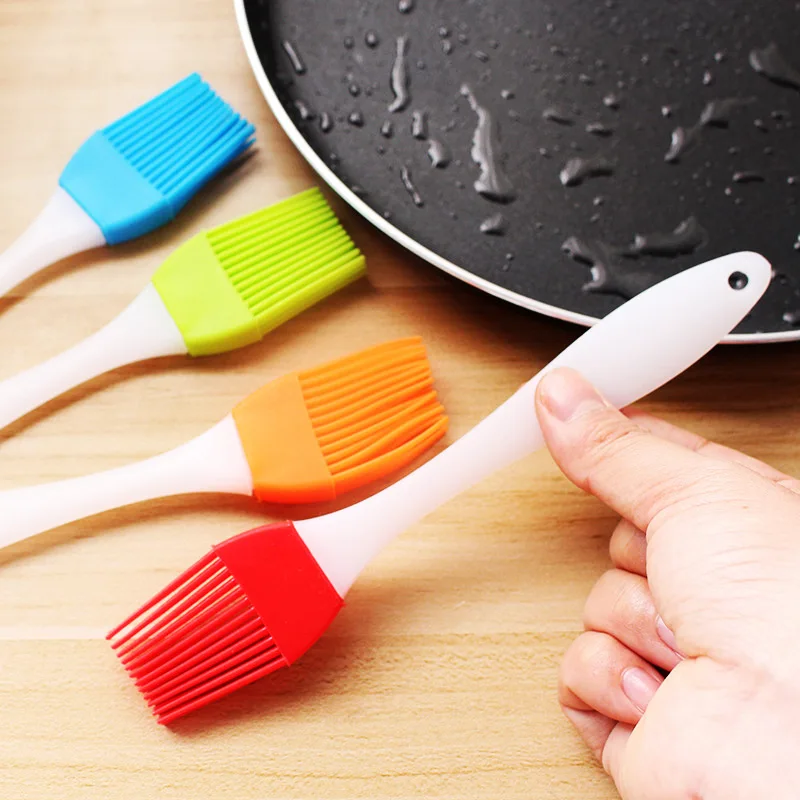 Silicone Basting Brush Pastry Barbecue Oil Brushes Baking Bakeware Bread DIY BBQ Brush Kitchen Cooking Food-Grade Basting Brush thumbnail 3