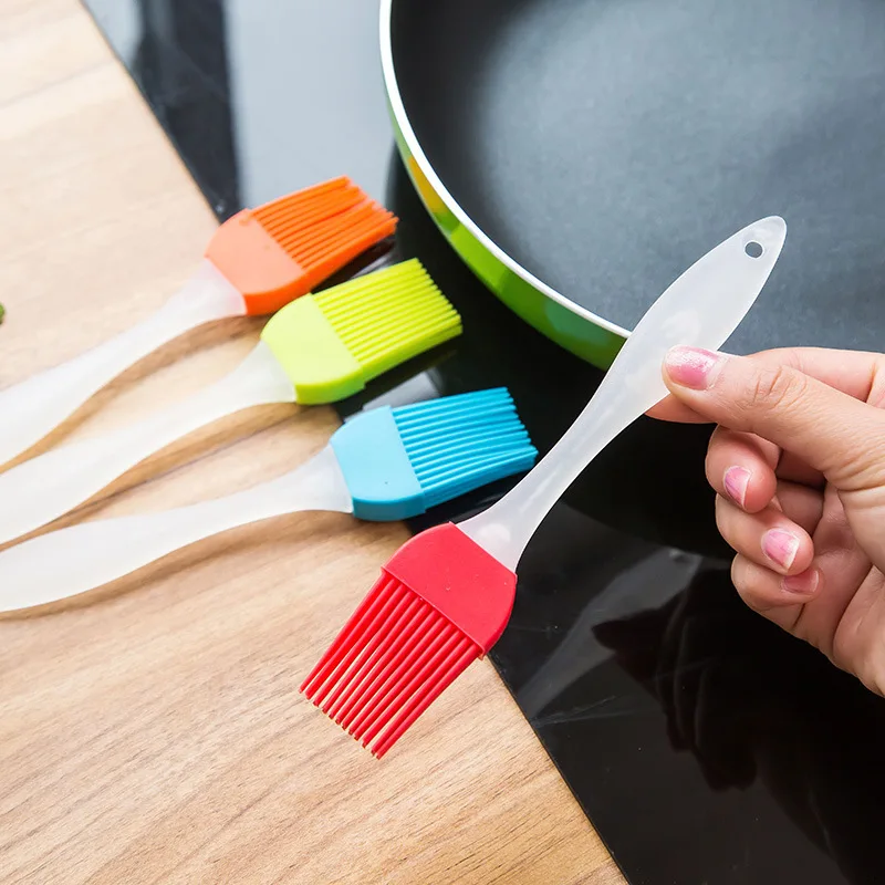Silicone Basting Brush Pastry Barbecue Oil Brushes Baking Bakeware Bread DIY BBQ Brush Kitchen Cooking Food-Grade Basting Brush thumbnail 4