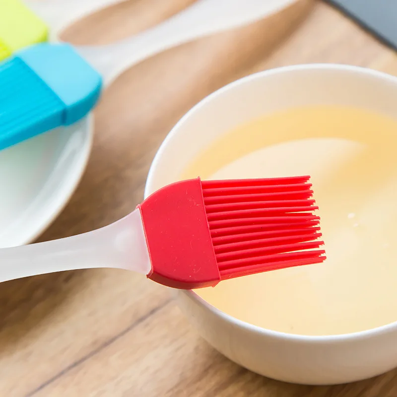 Silicone Basting Brush Pastry Barbecue Oil Brushes Baking Bakeware Bread DIY BBQ Brush Kitchen Cooking Food-Grade Basting Brush thumbnail 2