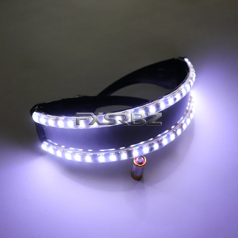 LED Glasses Flashing Light up Glasses DJ Bar Party Nightclub Performers Luminous Glasses Dance Show Lighting Props thumbnail 3