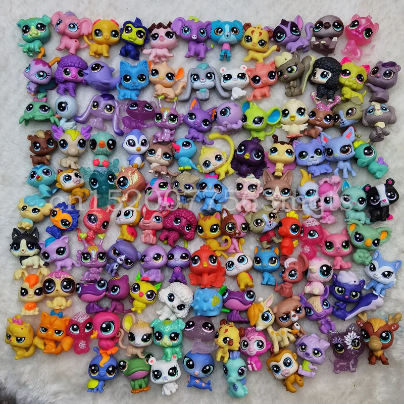 12pcs  2-3cm Old Pet Toys Cat Puppy Figure Mini dolls Toy Figures Classic Little Pet Cat Dog Animal Action figures Toys thumbnail 2