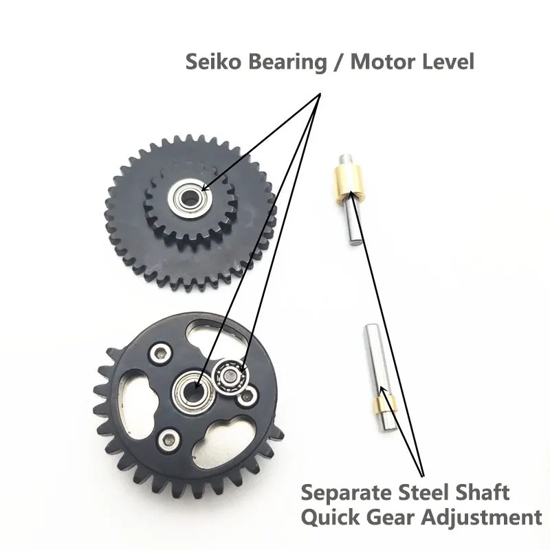 13:1 16:1 18:1 With Bearing Steel Cutting High Speed Gear Set for Jinming SLR Kublai FB Airsoft Paintball Game Accessories thumbnail 2