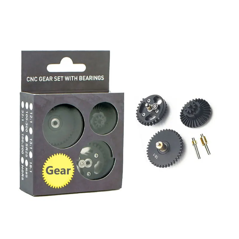 13:1 16:1 18:1 With Bearing Steel Cutting High Speed Gear Set for Jinming SLR Kublai FB Airsoft Paintball Game Accessories thumbnail 4