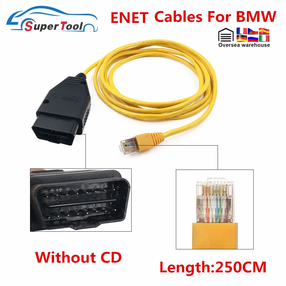 Best ENET Cable For BMW F-Series ICOM ENET Cable ENET Coding Cable For BMW Programming ENET ICOM Coding Hidden ENET Data Tool thumbnail 2