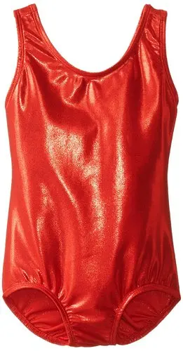 Children Sparkly Metallic Spandex Art Gymnastics Sportswear Competition Dancing For Girl Shiny Costum Stage Performance Leotards thumbnail 3