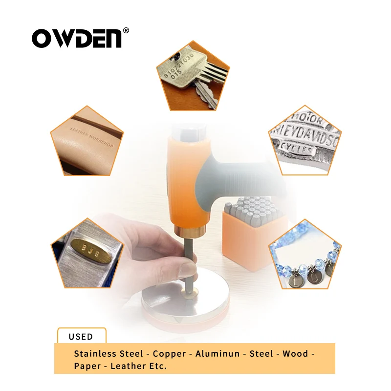 OWDEN 36Pcs 3mm Steel Metal Stamp Set Number and Letter Punch Tools Hand Jewelry Stamping Tool Letter Puncher Set thumbnail 4