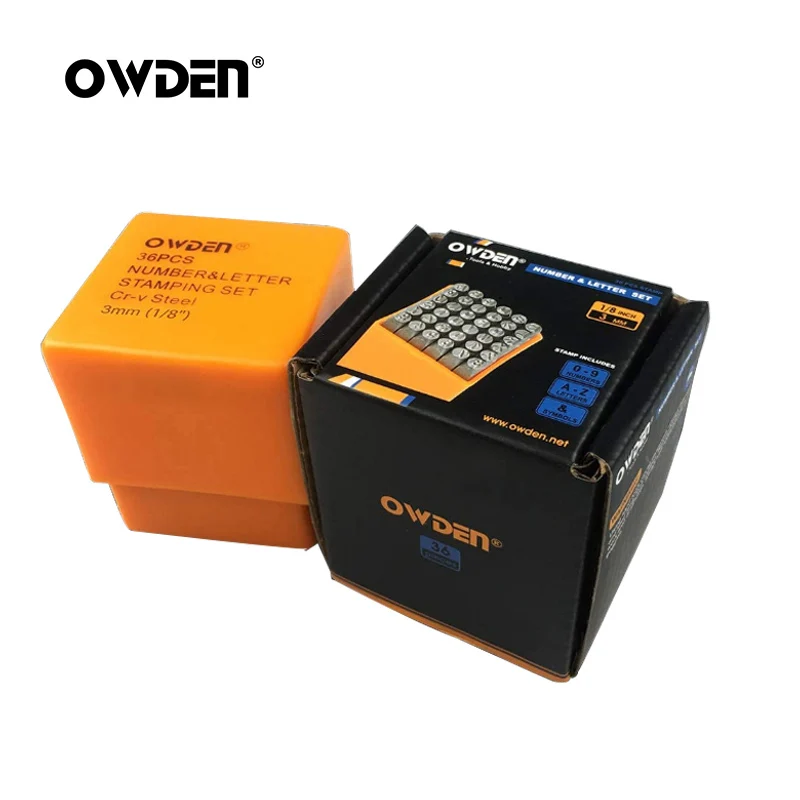 OWDEN 36Pcs 3mm Steel Metal Stamp Set Number and Letter Punch Tools Hand Jewelry Stamping Tool Letter Puncher Set thumbnail 6