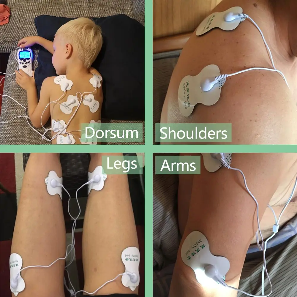 8-Mode Electric Tens Muscle Stimulator Ems Acupuncture Face Body Massager Digital Therapy Herald Massage Tool Electrostimulator thumbnail 5