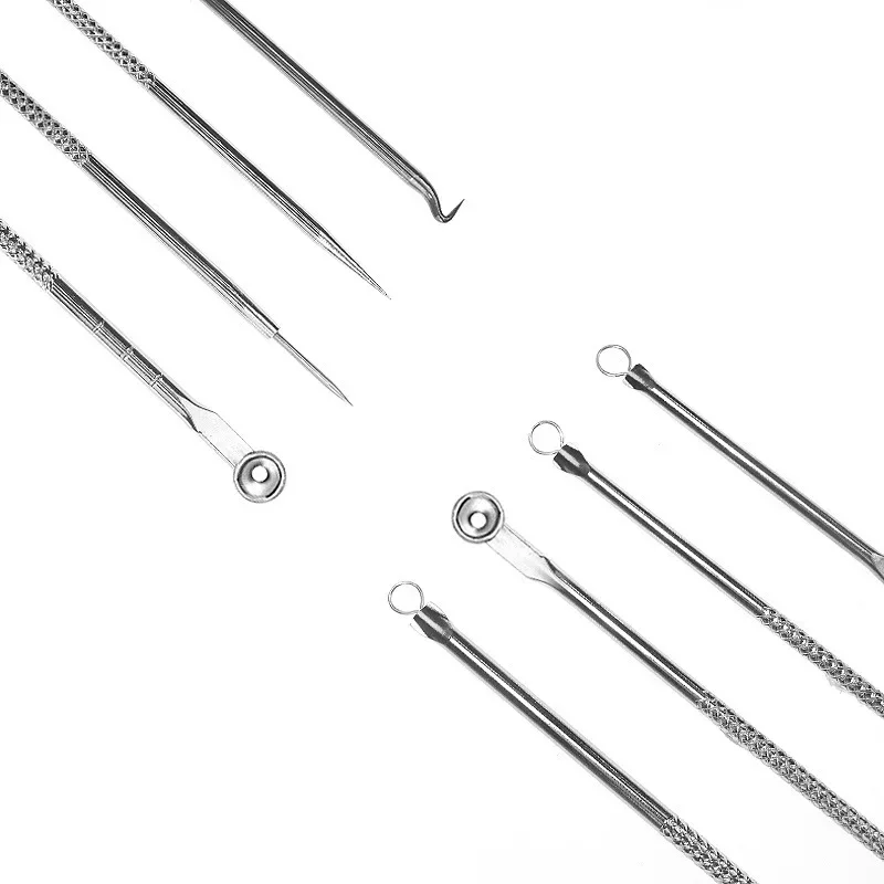 4PCS Acne Blackhead Comedone Black Spot Pimple Blemish Remover Skin Care Women Beauty Acne Treatment Pore Cleanser Needle Hook thumbnail 4