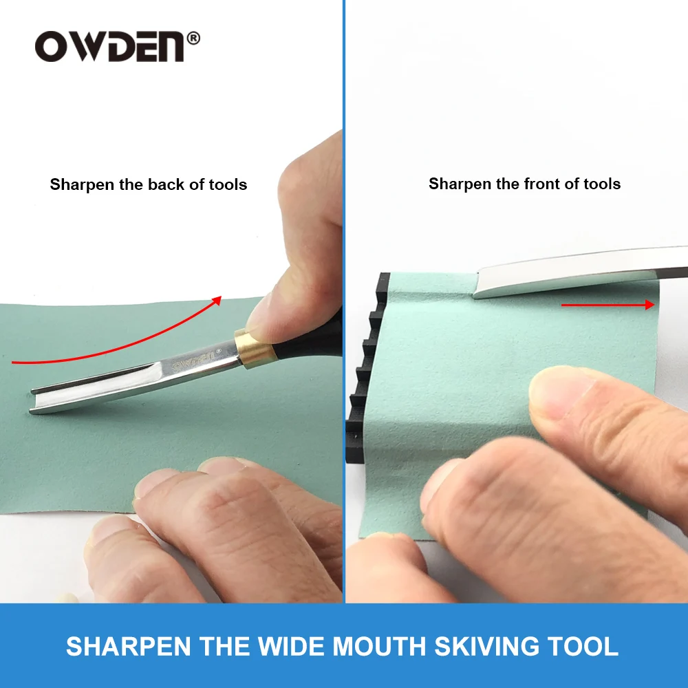 OWDEN Sharp Repair Tool for Sharpening Knife Wide Shovel Cutting Leather Thinner Edge Skiving Sharpeners thumbnail 5