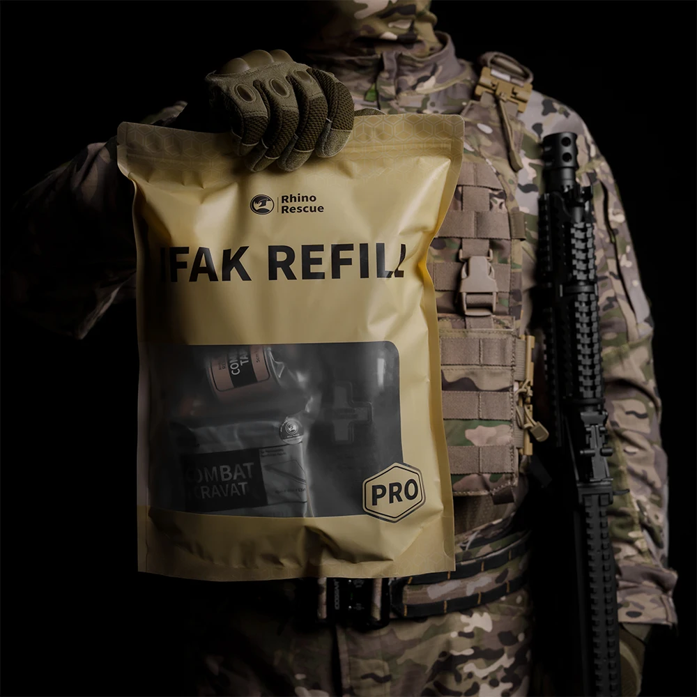 Rhino Rescue Trauma Kit,Combat Survival Gear Medical Kit,Tactical for Emergency First Aid, IFAK Refill Supplies thumbnail 3