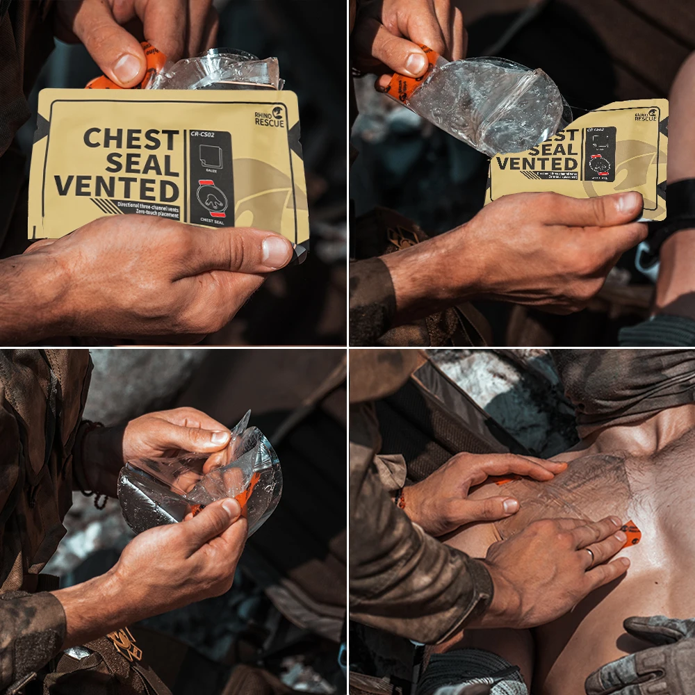 Rhino Rescue Trauma Kit,Combat Survival Gear Medical Kit,Tactical for Emergency First Aid, IFAK Refill Supplies thumbnail 5