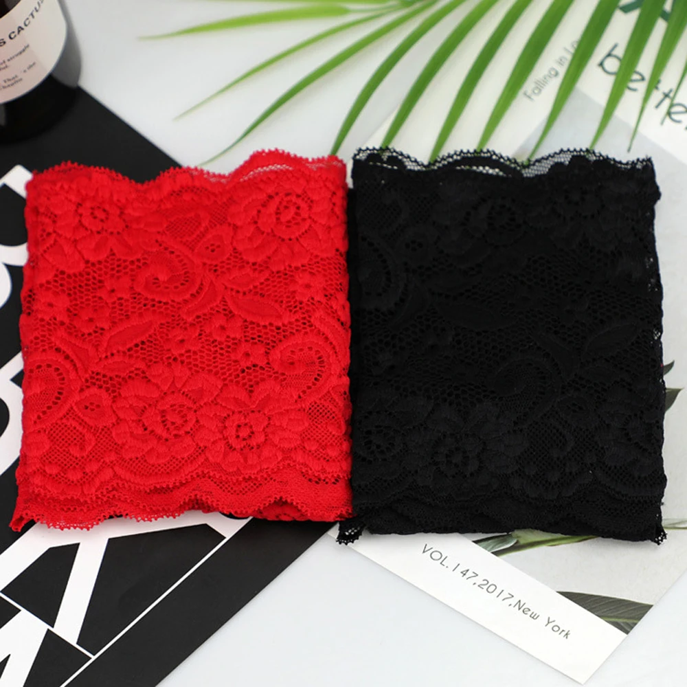 Men Sexy Underwear Lace Flower Small Boxer Shorts Underpants Red Black ZJH1005 M,L,XL thumbnail 5