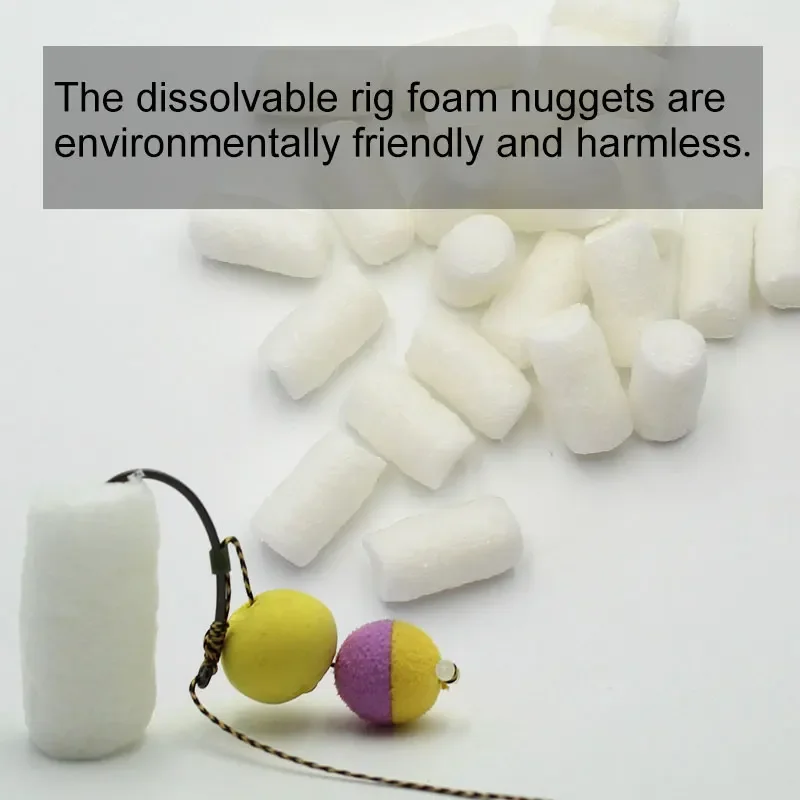 1 Bags Carp Fishing Accessories PVA Foams For Carp Rigs Fishing Hook PVA Nuggets Boilies Hair Rig Foams For Carp Fishing Tackle thumbnail 3