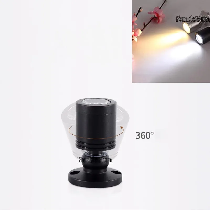 Dimmable LED Spotlights led ceiling Down lights 1W 3W AC85-265V Surface Mounted Light bulbs for cabinet counter showcase DC12V thumbnail 5