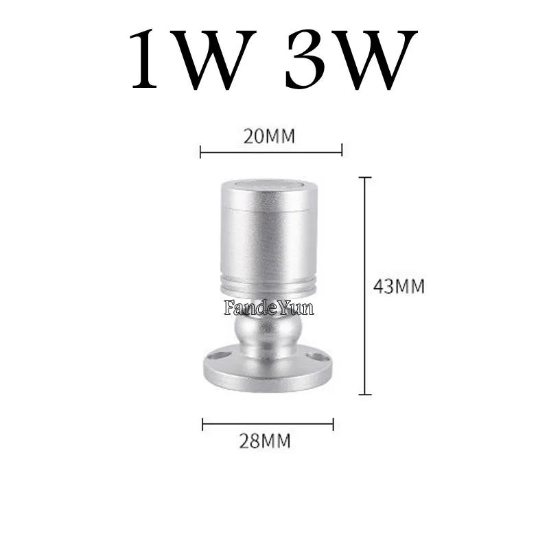 Dimmable LED Spotlights led ceiling Down lights 1W 3W AC85-265V Surface Mounted Light bulbs for cabinet counter showcase DC12V thumbnail 2