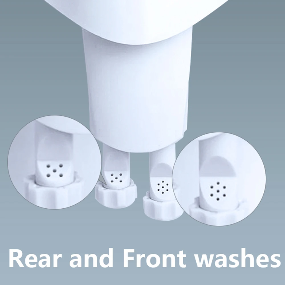 Small Bidet Toilet Seat Attachment Dual Nozzle Butt Cleaner Sprayer  Shattaf Japanese Non Electric Toilette Cover thumbnail 3
