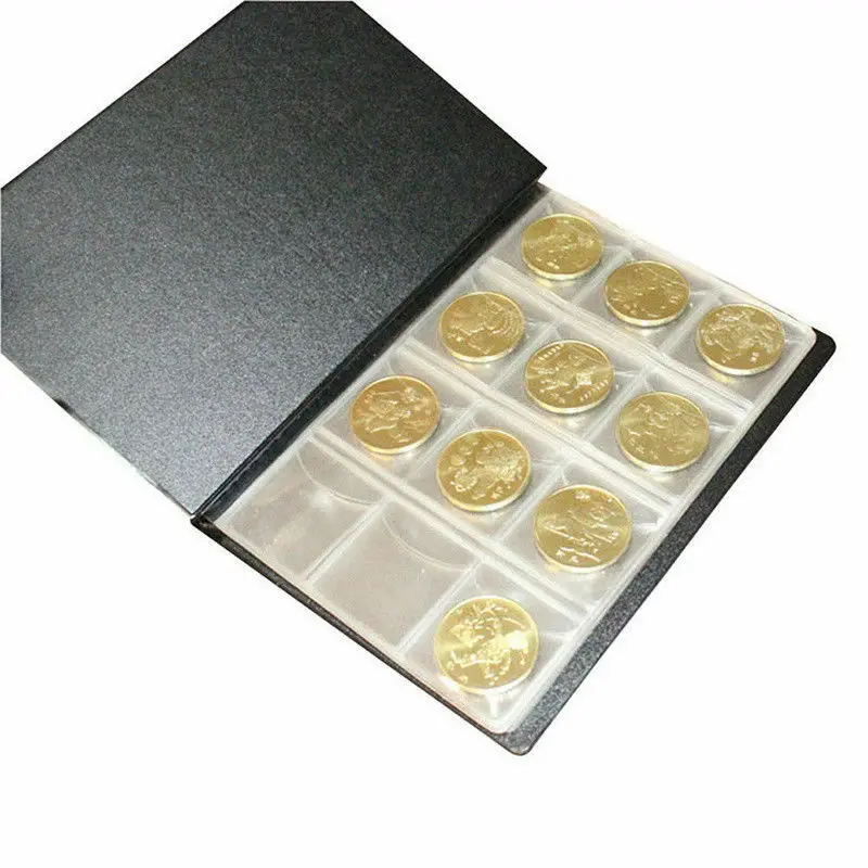 120/60 Grid Coinning Album Books Coinning Holders World Coinning Storage Collecting Album Book PU Case Collection Pockets thumbnail 3