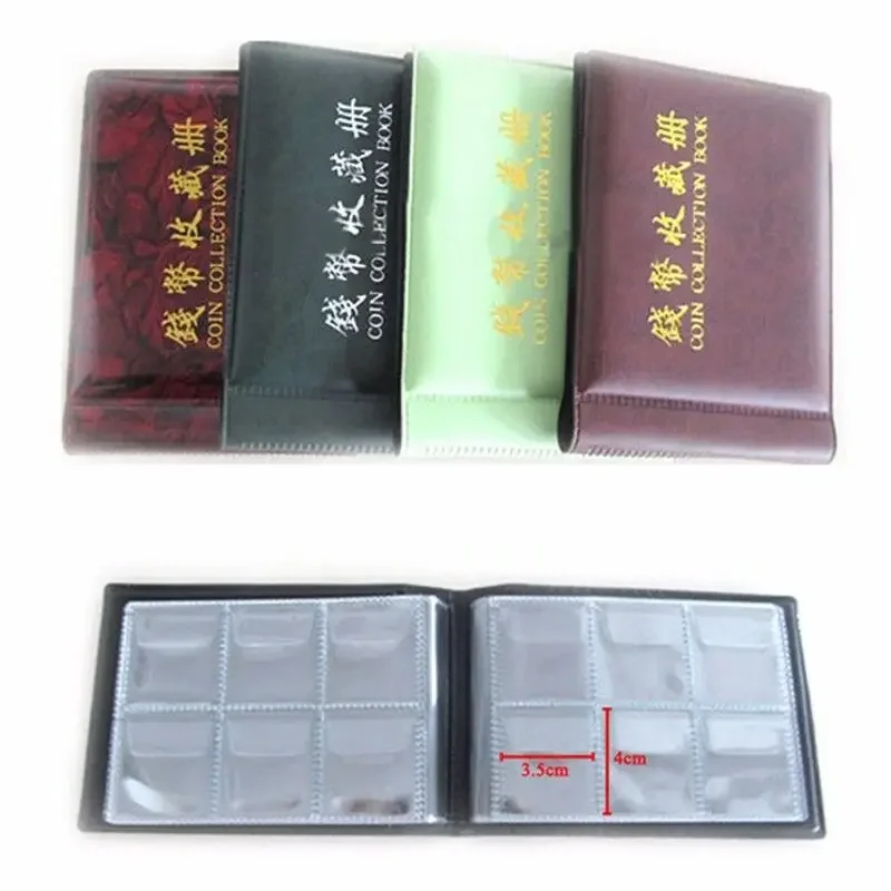 120/60 Grid Coinning Album Books Coinning Holders World Coinning Storage Collecting Album Book PU Case Collection Pockets thumbnail 6