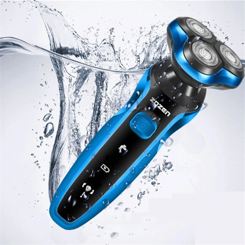 ZOZEN Electric Shaver Rechargeable Electric Razor Shaving Machine Cleaning Beard Razor for Men Wet and Dry Use Washable ZN1159 thumbnail 3