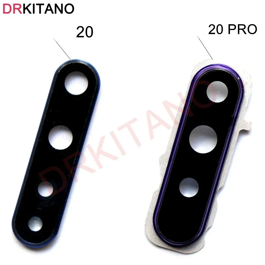 Rear Back Camera Glass Lens For Honor 20 and Honor 20 Pro Camera Glass Cover With Frame Holder Replacement Parts