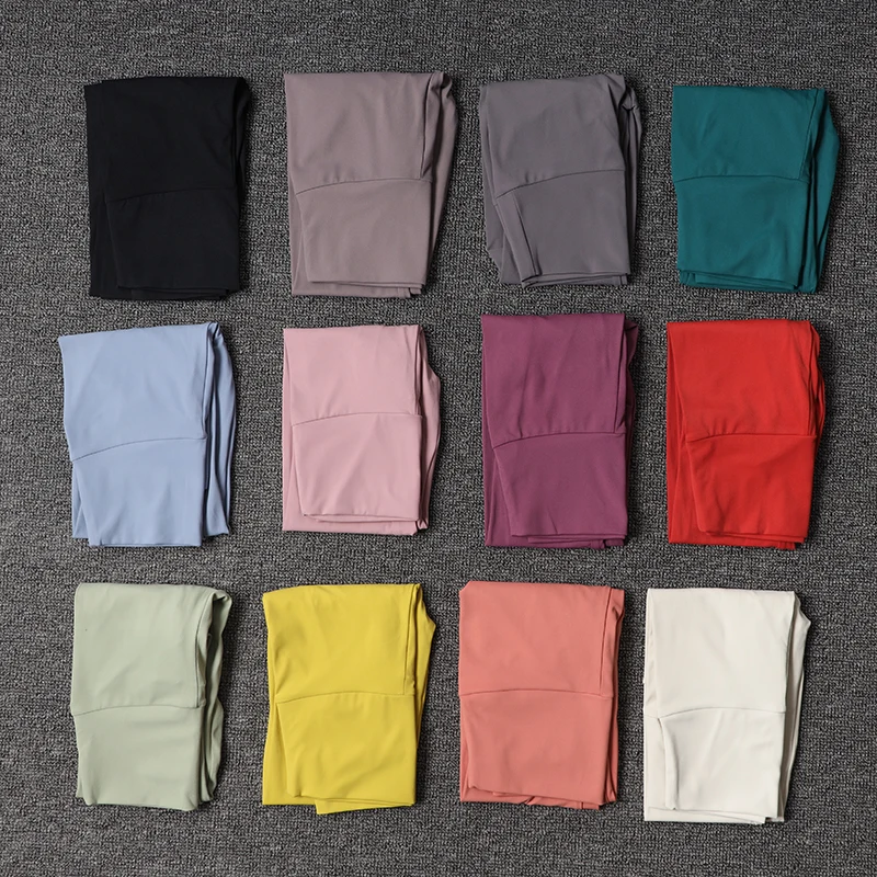 SOISOU Nylon Gym Yoga Pants Women Leggings For Fitness High Waist Long Pants Women Hip Push UP Tights Women Clothing 2 Types thumbnail 6