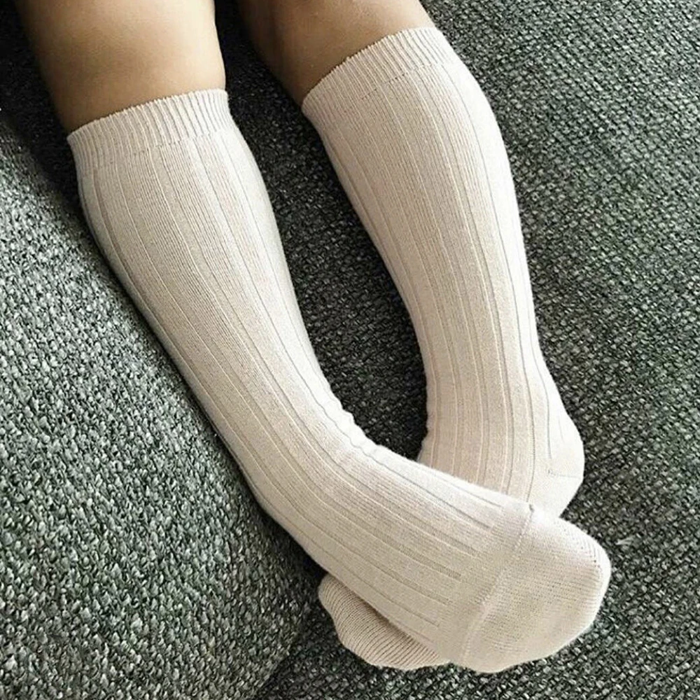 0-7Y Children Socks Stripped Girls Knee High Socks Spanish Toddlers Long Tube Socks Kids Boys School Sock Infant Baby Socken thumbnail 5