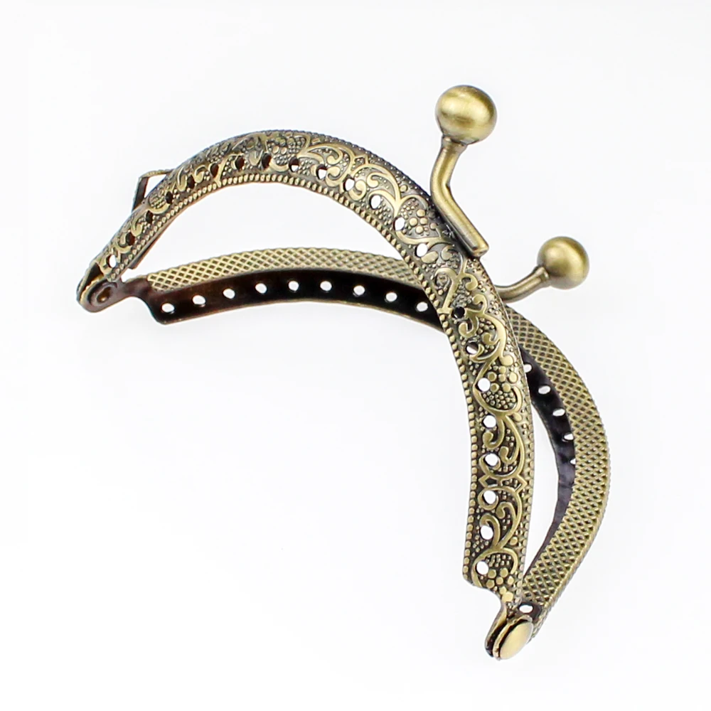8.5CM Round Vintage Metal Clasp For Bag Coin Purse Frame Clasp Sewing Kiss Clasp Bags Clutch Bag DIY Lock Hardware thumbnail 2