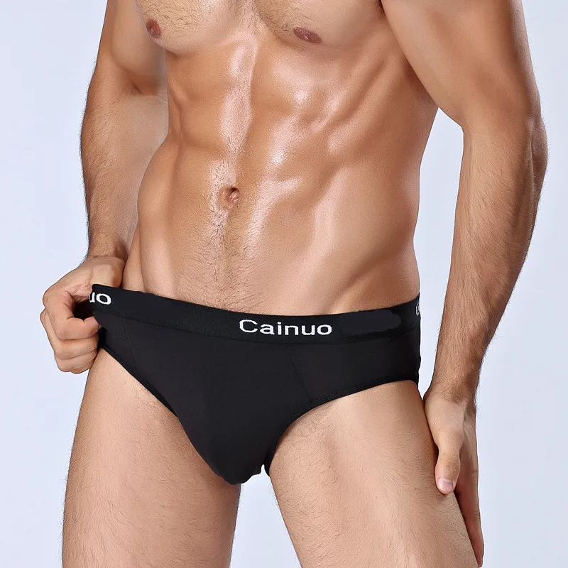 5Pcs/lot Breathable  Men Underwear Men Briefs Male Large size L-7XL Male Comfortable Solid Underpants Fashion Men Panties thumbnail 2