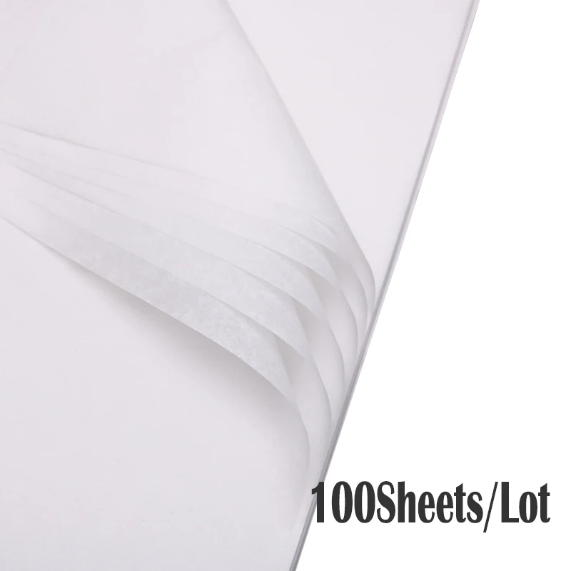 100Sheets/ Lot A4/A5 Translucent Wrapping Papers Tissue Paper Bookmark Gift Fruit Wrapping Papers Floral Gift Packaging Material thumbnail 2
