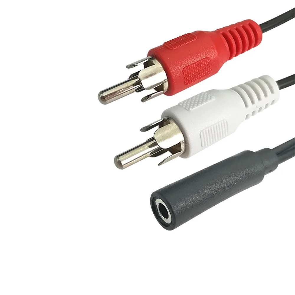 3.5mm Jack Male to 2 RCA Female Jack RCA Stereo Y Audio Cable Converter Adapter High Quality wholesale thumbnail 4