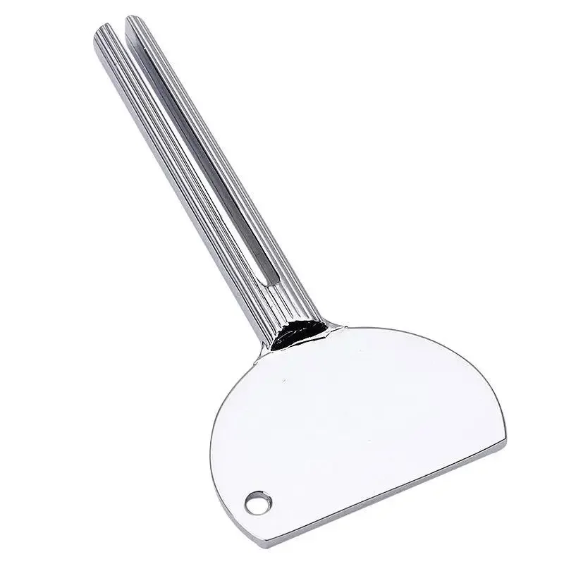 Aluminum Alloy Toothpaste Squeezer Silver Salons Dye Paint Squeezer Bathroom Tool Hot Sale 1pc Aluminum Alloy Toothpaste Squeeze thumbnail 2