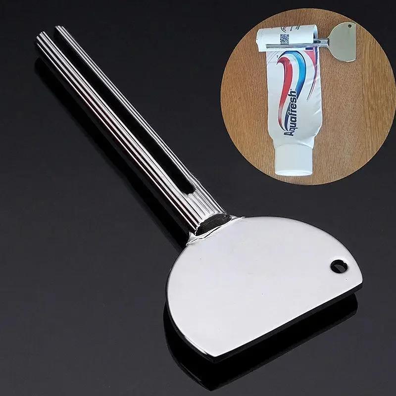 Aluminum Alloy Toothpaste Squeezer Silver Salons Dye Paint Squeezer Bathroom Tool Hot Sale 1pc Aluminum Alloy Toothpaste Squeeze thumbnail 4