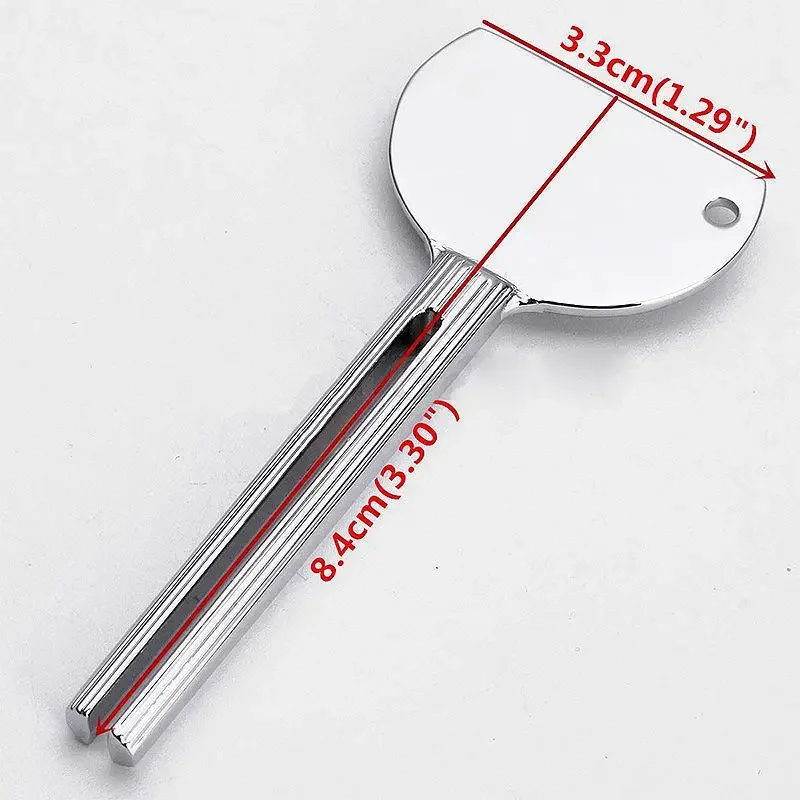 Aluminum Alloy Toothpaste Squeezer Silver Salons Dye Paint Squeezer Bathroom Tool Hot Sale 1pc Aluminum Alloy Toothpaste Squeeze thumbnail 5