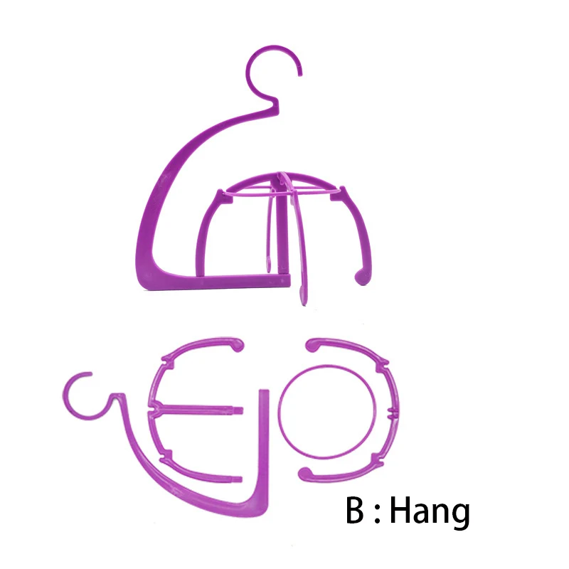 Multifunctional Adjustable Wig Stand Plastic Hat Display Wig Head Holders Portable Folding Wig Stable Tools thumbnail 3