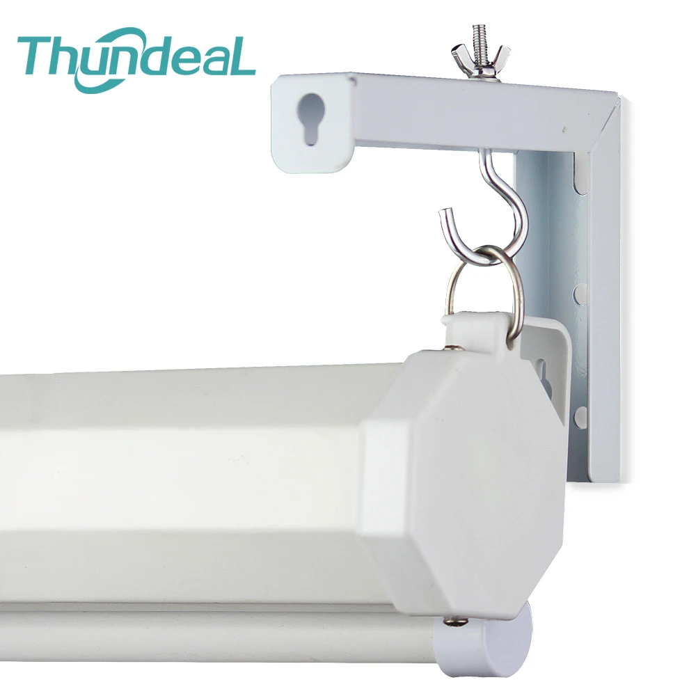Universal Adjustable Projector Screen Mounting Hook Projection Screen Wall Hanging L-Bracket Movie Screen Curtain Mount Hook Kit thumbnail 2
