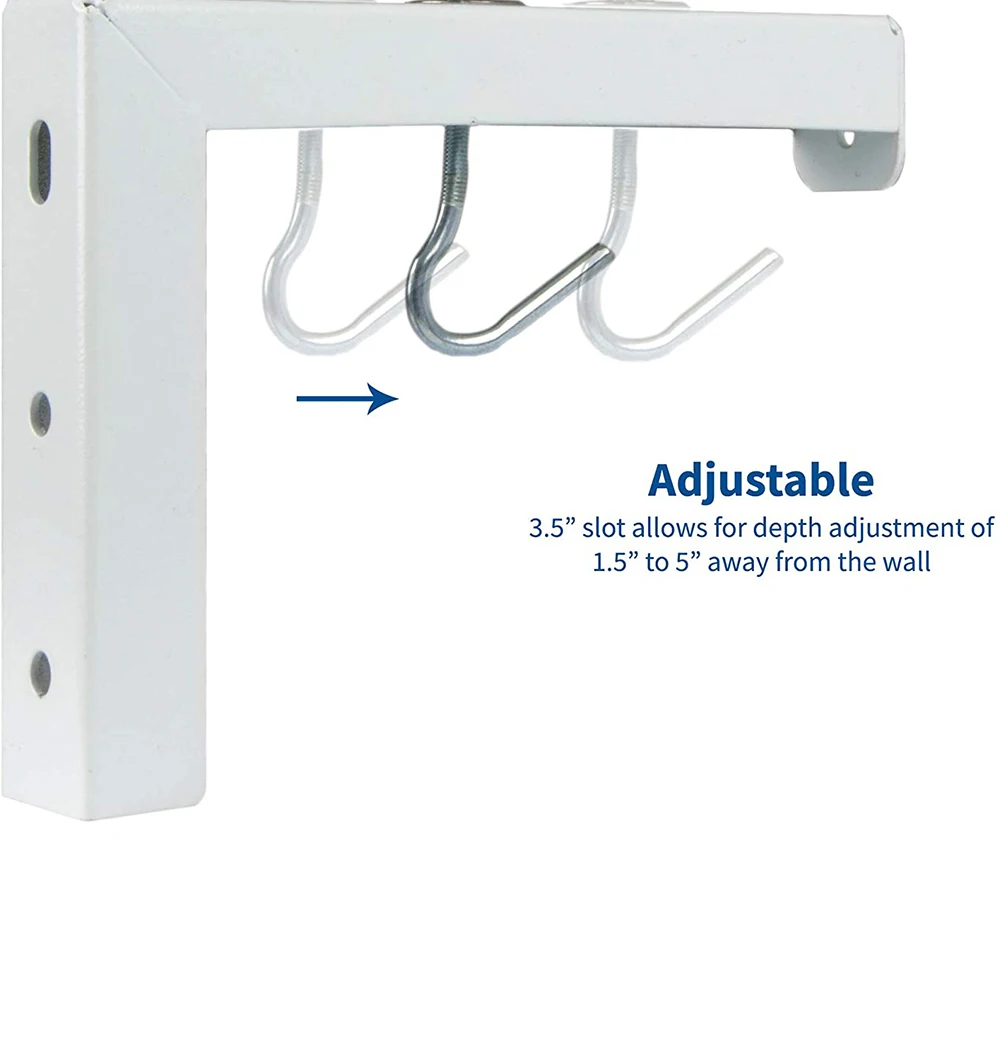 Universal Adjustable Projector Screen Mounting Hook Projection Screen Wall Hanging L-Bracket Movie Screen Curtain Mount Hook Kit thumbnail 5