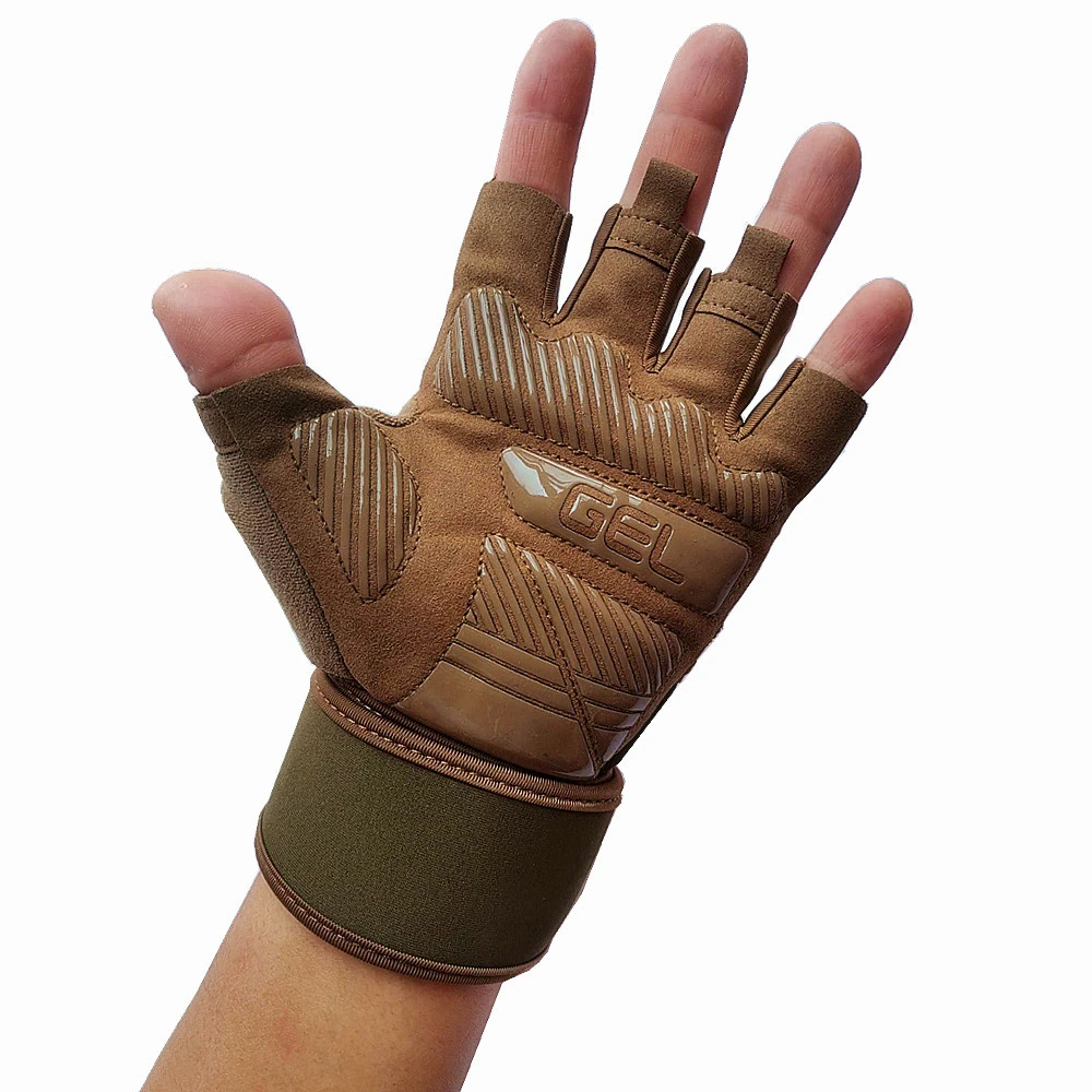 Gym Gloves Bodybuilding Weightlifting Dumbbell Training Fitness Gloves For Man Powerlifting Pull Ups Workout Hand Protector thumbnail 5