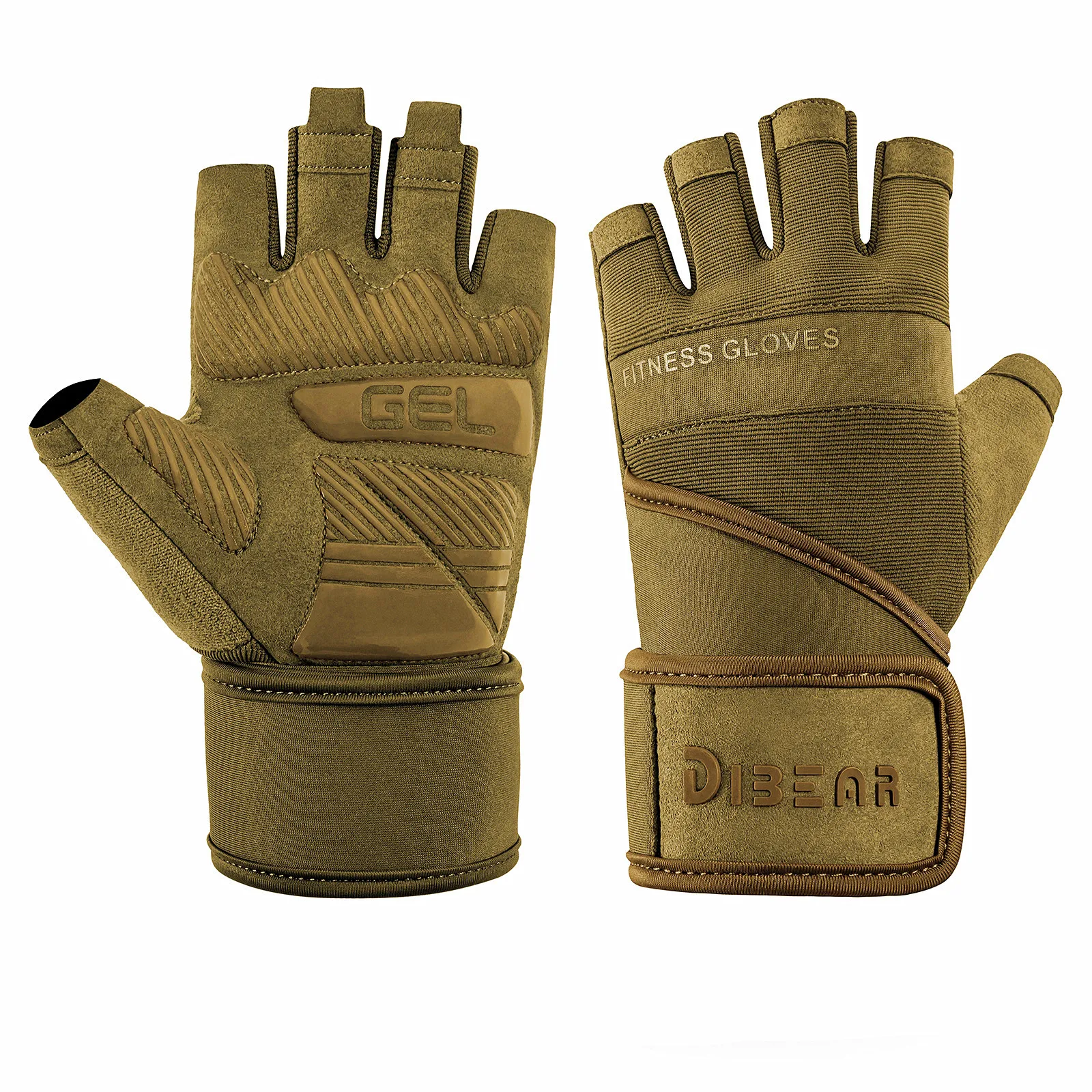 Gym Gloves Bodybuilding Weightlifting Dumbbell Training Fitness Gloves For Man Powerlifting Pull Ups Workout Hand Protector