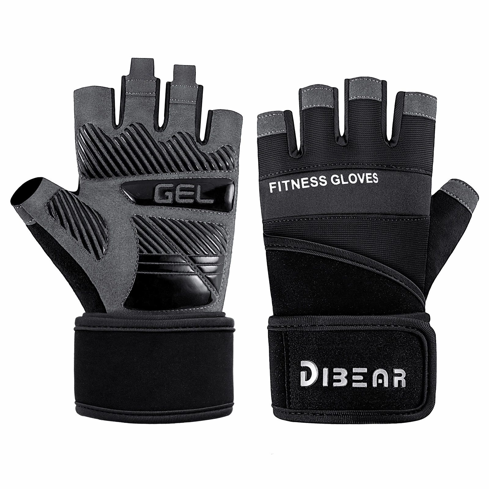 Gym Gloves Bodybuilding Weightlifting Dumbbell Training Fitness Gloves For Man Powerlifting Pull Ups Workout Hand Protector thumbnail 2
