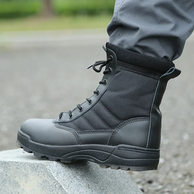 Tactical Boots Men Boots Special Force Desert Combat Boots Outdoor Hiking Boots Ankle Shoes Men Work Safty Shoes thumbnail 3