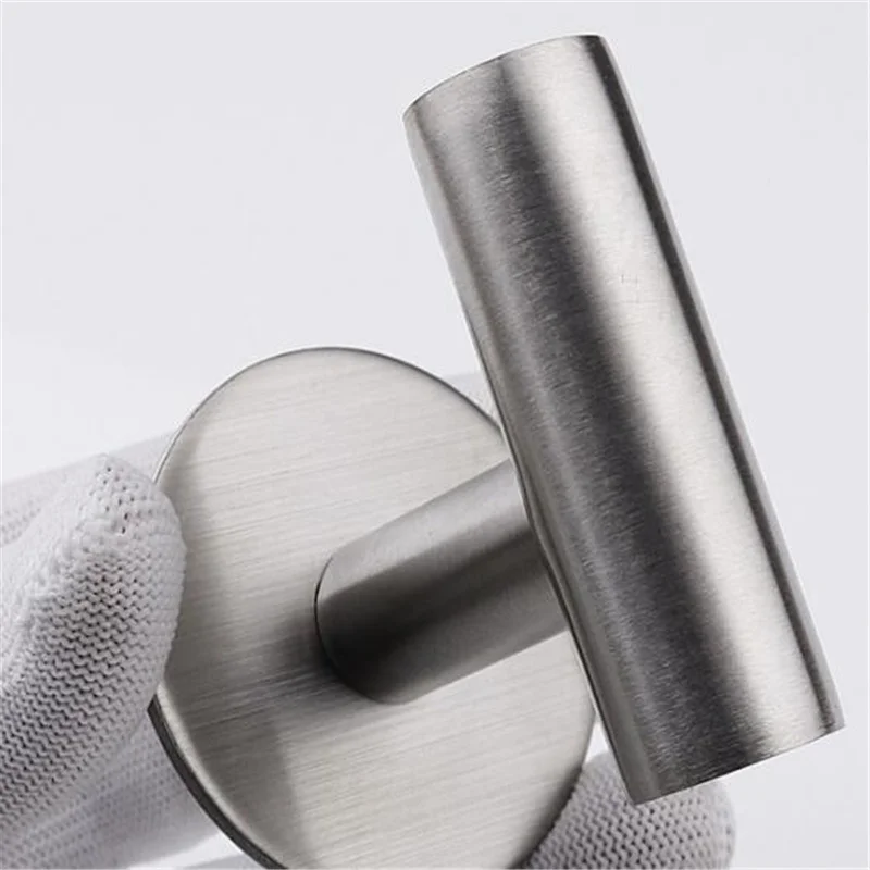 1Pcs Stainless Steel Silver Bathroom Hardware Set Towel Rack Toilet Paper Holder Towel Bar Hook Bathroom Accessories thumbnail 3