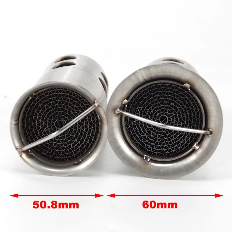 35mm 42mm 45mm 48mm 51mm 60mm Motorcycle Exhaust Muffler Catalyst DB Killer Silencer Noise Sound Eliminator for Akrapovic for SC thumbnail 6