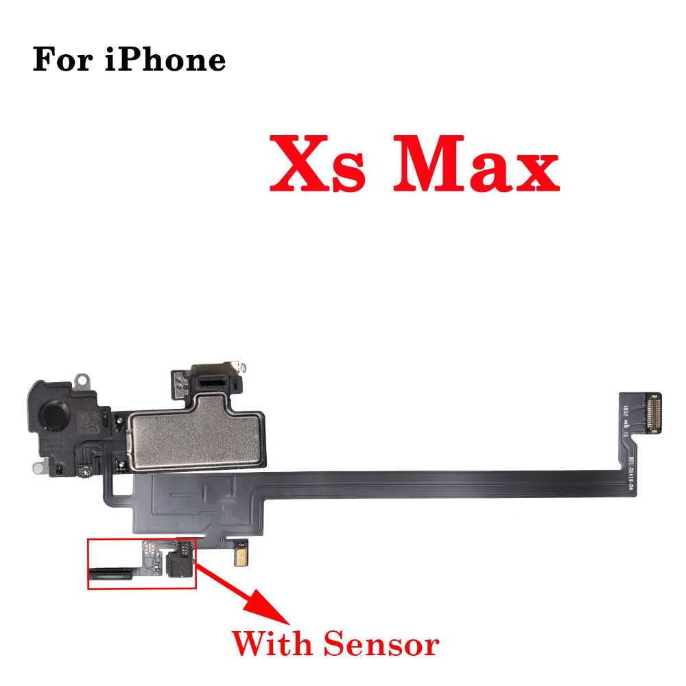 1Pcs Earpiece With Proximity Light Sensor Flex Cable For iPhone X XR XS MAX 11 12 Pro max Mini Ear Speaker Replacement Parts thumbnail 3