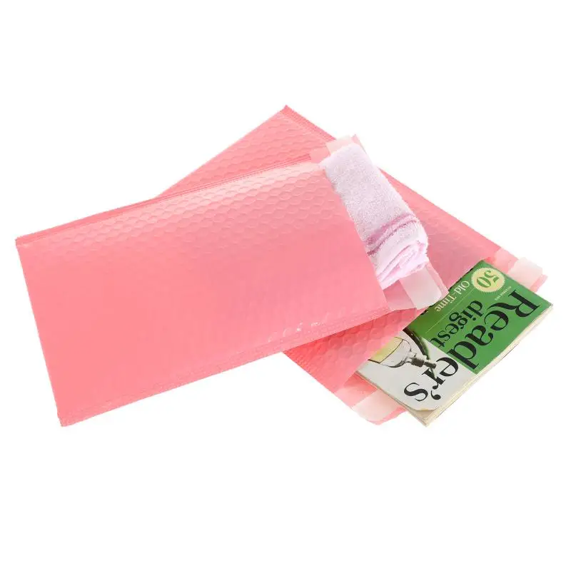 100pcs Bubble Mailers Padded Envelopes Pearl film Gift Present Mail Envelope Bag For Book Magazine Lined Mailer Self Seal Pink thumbnail 4