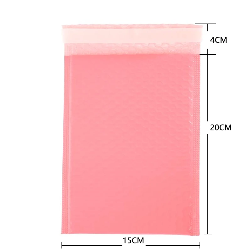 100pcs Bubble Mailers Padded Envelopes Pearl film Gift Present Mail Envelope Bag For Book Magazine Lined Mailer Self Seal Pink thumbnail 3
