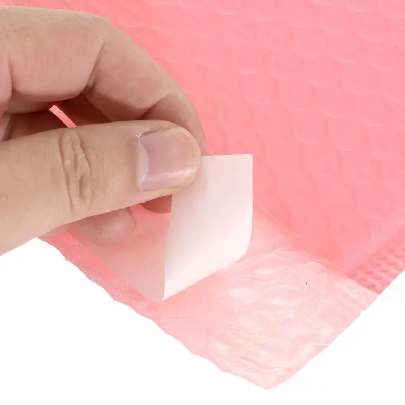 100pcs Bubble Mailers Padded Envelopes Pearl film Gift Present Mail Envelope Bag For Book Magazine Lined Mailer Self Seal Pink thumbnail 5