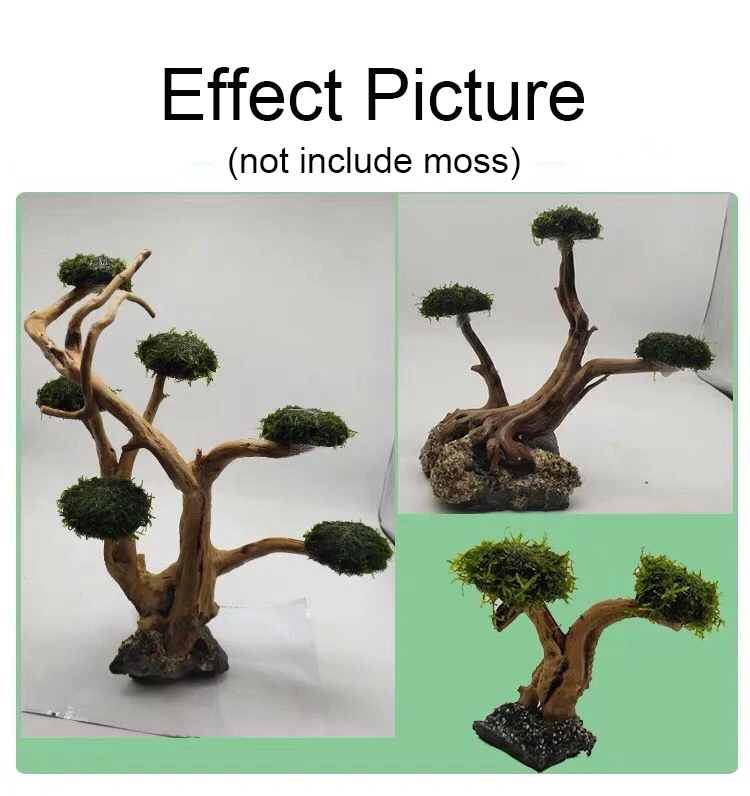 Aquarium Decoration Moss Driftwood Fish Tank Landscaping Water Grass Moss Tree Trunk DIY (No Aquatic Plants) thumbnail 5
